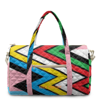 Sac de voyage matelassé Demigirl Rainbow, grand sac de week-end portable avec poches zippées, sac de sport pour le travail