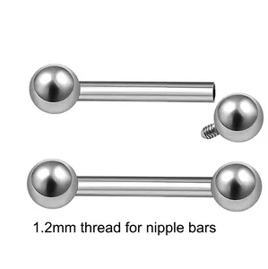 Вечный Металл 1,2 мм нитка ASTM F136 титановая Соска с резьбой для губ пирсинг Топы ювелирные изделия