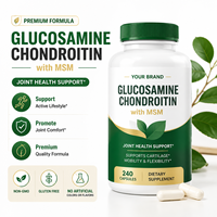 Capsules de supplément triple complexe Glucosamine Chondroïtine pour adultes, soutien des os et des articulations, formule personnalisée pour l'activité régulière, OEM/ODM