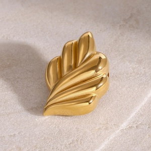 Broche de corsage personnalisée, bijoux fantaisie, design feuille, étanche, luxe léger, accessoires glamour, vente en gros - Product Image 4