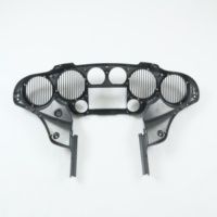 Carénage intérieur Radio Double Din noir brillant W 6.5 ''haut-parleur Quad 4 pour Harley FLH Touring moto 2014 jusqu'à CFP-1584-174