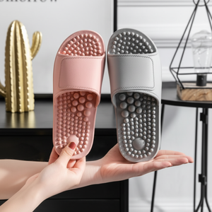 Zapatillas de verano para interior para mujer y hombre, Base suave antideslizante para el hogar y el baño, acupresión resistente al desgaste para zapatillas de Hotel - Product Image 1