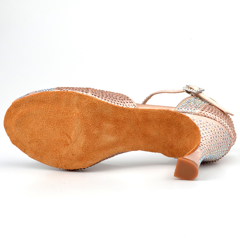 Custom Latin Dance Shoes Women Medium Heels Adult Soft Soles Salsa Dance Shoes for Women