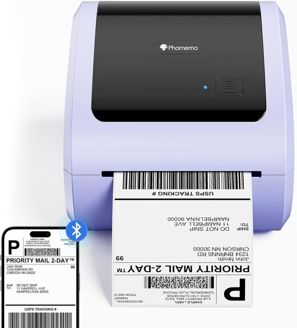 Phomemo D520BT Wireless Thermal Shipping Label Printer 4x6 Desktop Waybill Maker for Logistics Warehouse E-commerce Fulfillment