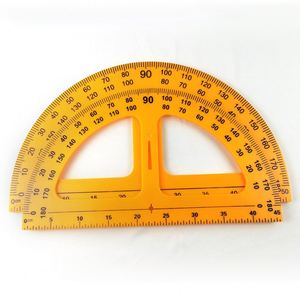 Reglas de Plástico Amarillas Triangulares Semicirculares Gigantes de Gran Tamaño para Profesores, con Asa para Dibujar - Product Image 4