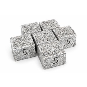 Dalles de granit naturel, côtés sciés, dessus fendu, 50x100x100, gris rosé, haute résistance à l'abrasion - Product Image 2