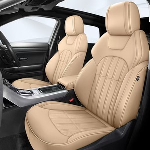 Coussin de siège avant en cuir durable, texture soie glacée, universel, confortable, toutes saisons, ensemble complet de housses de siège de voiture pour <span class=keywords><strong>Abarth</strong></span> 124 - Product Image 1