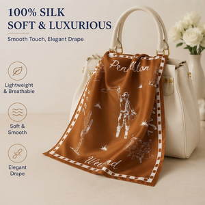Custom <b>Printed</b> Satin Silk Square Scarf Any Size Available Luxury Neck Scarf Hair Wrap Bag <b>Accessory</b> OEM - Product Image 4