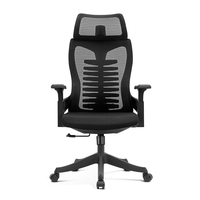 Chaise de bureau pivotante ergonomique de haute qualité au design moderne, dossier haut, noire, mobilier de bureau, ensemble bureau et chaise