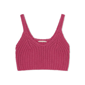 Top Corto de Punto Transpirable de Doble Capa para Mujer, Chaleco sin Mangas, Blusa Informal, Tops de Verano - Product Image 1