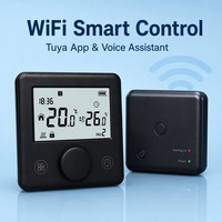 Kabelloser RF Smart WiFi Gas-Boiler-Thermostat Flexibles Design für Zuhause Büro Wohnzimmer Apartment - Programmierbare Steuerung 220V