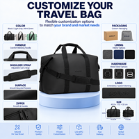 Sac de voyage de luxe personnalisé avec logo OEM d'usine, léger et durable, idéal pour les escapades courtes, vente en gros