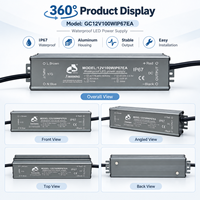 Alimentation LED étanche IP67 12V 100W AC176-264V, driver à tension constante pour extérieur, CE RoHS, pour bande LED et enseignes publicitaires