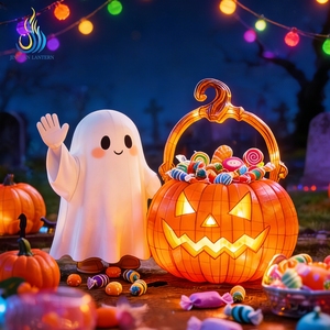 Lanterne Citrouille Fantôme Personnalisée Faite à la Main, Étanche, pour <span class=keywords><strong>Halloween</strong></span> – Offre Spéciale - Product Image 6