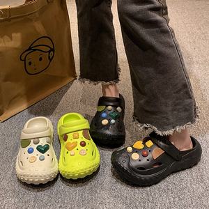 Internet célébrité femmes sandales plates été en plein air plage infirmière bout fermé pantoufles semelle souple dessin animé sabots <span class=keywords><strong>Mules</strong></span> - Product Image 3