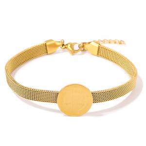 Bracelet Saint Benoît plaqué or 18 carats, bracelet de montre pour père exorciste, protection divine, bijoux religieux - Product Image 6