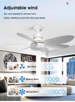 Ampoule LED E26 E27 pour ventilateur de plafond 30W AC 110-240V, kit de rénovation avec télécommande et variateur
