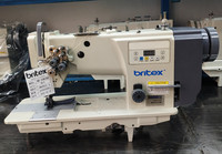 Machine à coudre industrielle Britex BR-20628D, robuste, à alimentation composée, entraînement direct, point noué.