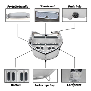 Kinocean Meilleurs <span class=keywords><strong>prix</strong></span> pour les bateaux <span class=keywords><strong>de</strong></span> pêche en aluminium soudés <span class=keywords><strong>de</strong></span> 12 pieds - Product Image 3