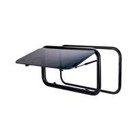 Ventanas para caravanas y autocaravanas de 900*350 mm, doble acristalamiento, aleación de aluminio, con mosquitera plisada - Estilo de lujo