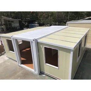 Beautiful comfortable living prefabricated steel house luxuriy container expandable home for village