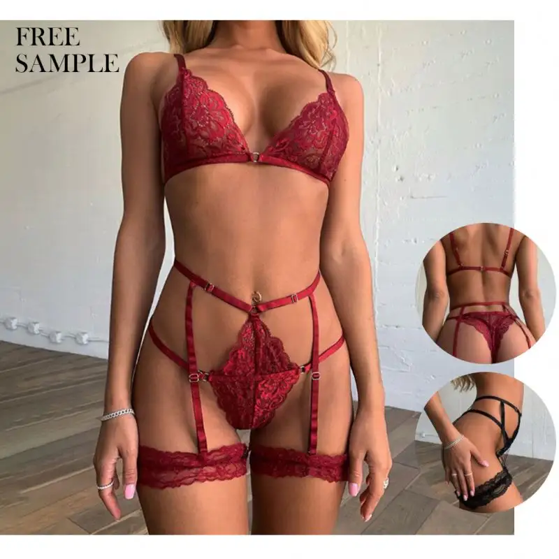 XIAER Dropshipping Solid Color Lace Valentines Day Woman Lingerie Erotic Lingerie Women America Mature Women Sexy Lingerie