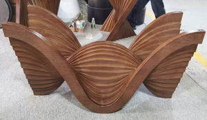 Ensemble table à manger en marbre de style minimaliste <span class=keywords><strong>italien</strong></span> jambe en bois table longue populaire pour villa hôtel conception de chambre modèle simple - Product Image 2