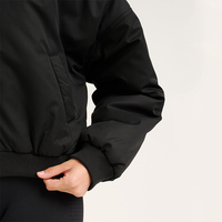 Veste de sport zippée oversize pour femme 2026, coupe courte, coupe-vent, col montant, décontractée, pour l'entraînement