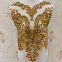 Collier africain en strass multicolores pour mariage, patchs et appliques à coudre pour fête, bricolage ou vêtements