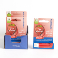 Baume à lèvres au beurre de karité à la saveur de fraise, 4,8 g, hydratant longue durée, brillant et nourrissant
