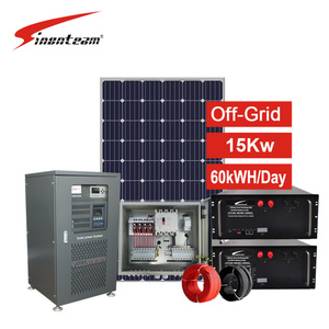 Sistema solar fuera de la red 15KW Energía solar completa fuera de la red Almacenamiento de energía OEM Logotipo personalizado - Product Image 1