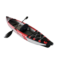2024 vente chaude gonflable Kayak bateau de pêche aviron point de chute Double siège Portable pour Sports nautiques PVC 1 pièce vert 24.5kg