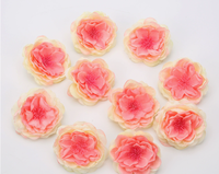 Vente en gros de fleurs artificielles en soie, tête de pivoine, fleurs de mariage, décoration réaliste pour la maison, décoration murale extérieure, arche de fleurs, mise en scène