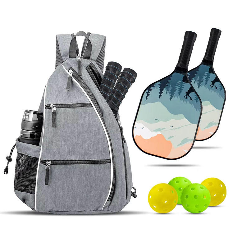 Paddle Racket Backpack Adjustable Pickleball Racket Backpack With Fence Hook Water Bottle ...