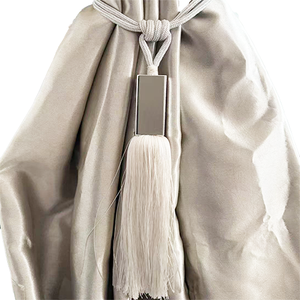 <span class=keywords><strong>Boule</strong></span> suspendue de <span class=keywords><strong>corde</strong></span> de reliure de gland de tête décorative en <span class=keywords><strong>bois</strong></span> de haute qualité pour la vente en gros de rideaux et d'accessoires de décoration de la maison - Product Image 2