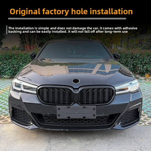 Parrilla Delantera Negra AURON Estilo Riñón de Doble Listón ABS para BMW Serie 5 G30 G38 2021-2023 Pre-LCI, Parrilla de Modificación para Automóvil - Product Image 5