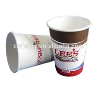 Tasse de café jetable en papier, logo multifonctionnel imprimé, vente en gros