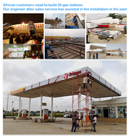 Panneau d'affichage LED pour station-service, auvent en acrylique, structure métallique, éclairé, auvent de station-service
