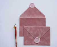 Enveloppes en velours doux de luxe C5 C6, plusieurs couleurs disponibles, dorure à chaud personnalisée pour invitations de mariage, cartes de vœux, envois postaux