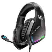 Auriculares para Juegos con Cable G5000, con Micrófono con Cancelación de Ruido, Sonido Envolvente Estéreo con Bajos, Luz LED RGB para PS5, PS4, Xbox, PC