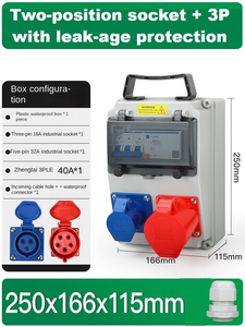 16A & 32A Industrial Socket with 3P RCD, Support customization. Contact customer service for a quote - Product Image 2