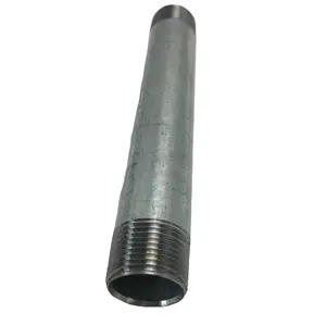 Original design carbon steel male thread pipe nipple npt bspt thread Galvanized for water supplying