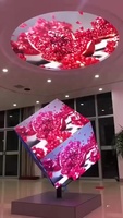 In lega di alluminio cubo 3d led p2.5 p3.91 p4 p5 cubo display a led formato su misura led video cubo