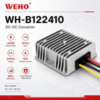 Convertisseur de tension DC/DC étanche IP68, régulateur de moteur industriel, transformateur 12V vers 24V 10A 240W, convertisseur boost