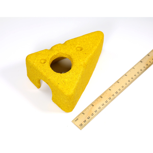 Juguete Triangular Amarillo para Animales Pequeños, en Forma de Queso, Casita de Plástico Ecológica para Hámsteres y Gerbillas - Product Image 1