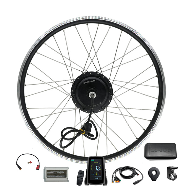 GreenPedel EU Warehouse 48v 500w Electric Bike Parts High Quality Rear  Hub Motor Controller Waterproof Ebike Bicycle Set