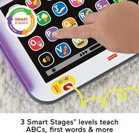 Tablette éducative musicale en plastique pour enfants, alimentée par piles, pour le développement linguistique des bébés