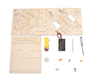Kit de Modelo de Barco Pirata de Madera para Armar, Juguete Educativo STEM, Kit de Ensamblaje Práctico para Estudiantes, Proyecto de Manualidades para la Escuela y el Hogar