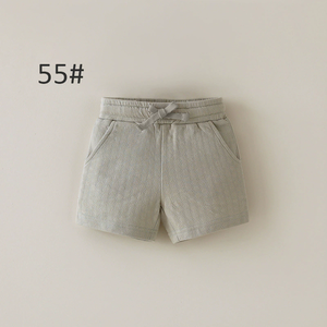 Celana Pendek Bayi Katun yang Nyaman dan Menggemaskan dengan Struktur Jacquard Sarang Lebah, Bernapas dan Menahan Panas untuk Musim Panas - Product Image 4