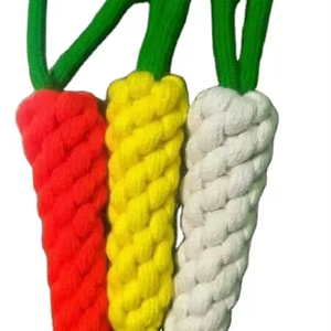 ของเล่นสุนัขทำจากผ้าฝ้ายเป็นมิตรต่อสิ่งแวดล้อมสินค้าที่ยั่งยืนจากผู้ผลิตอินเดียสำหรับการเล่นสุนัข - Product Image 1